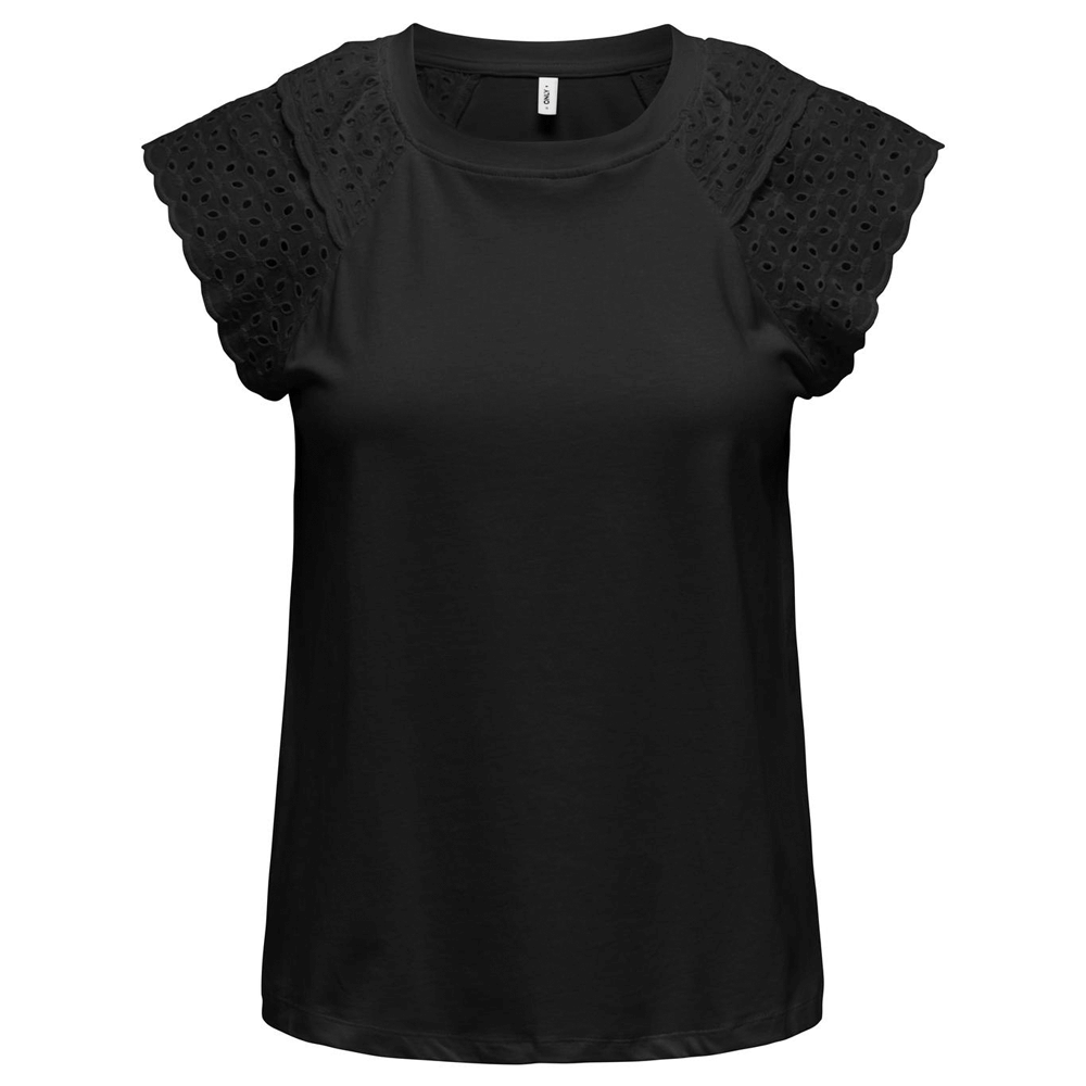 Only Xiana Broderie Anglaise Top